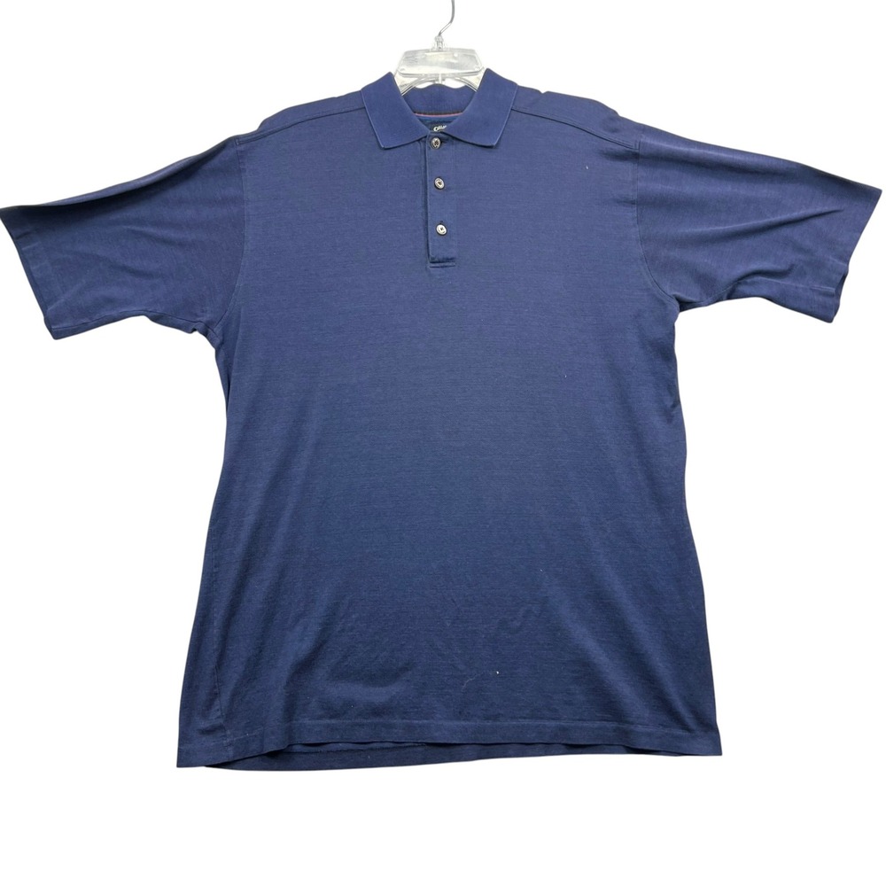 Callaway Golf Polo Shirt Mens XL Navy Blue Mercerized Cotton Italy Nordstrom
